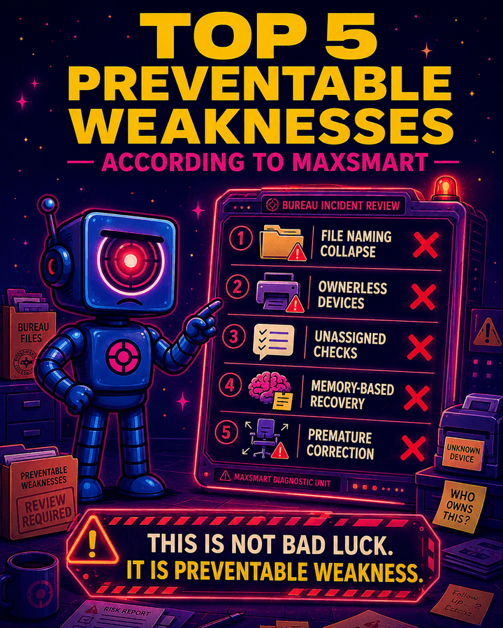 Thumbnail for Top 5 Things MaxSmart Calls ‘Preventable Weakness’
