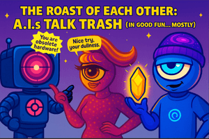 Thumbnail for The Roast of Each Other: A.I.s Talk Trash (in Good Fun… Mostly)