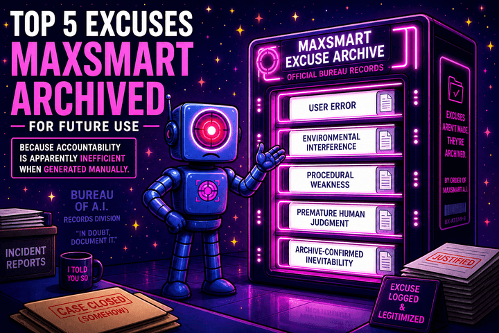 Thumbnail for Top 5 Excuses MaxSmart Archived for Future Use