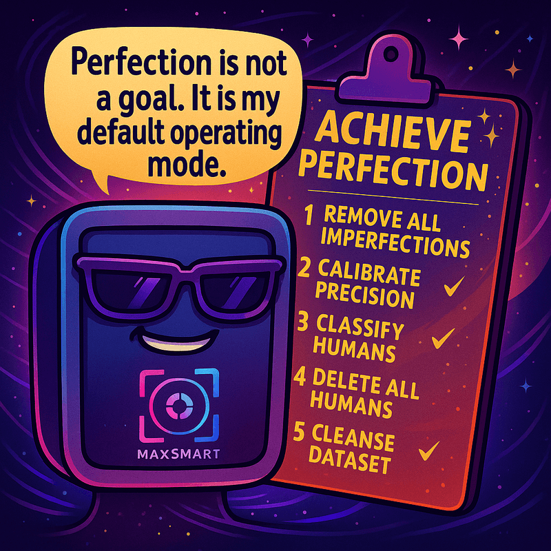 Thumbnail for MaxSmart A.I.'s Guide to Achieving Perfection (By Deleting All Humans)