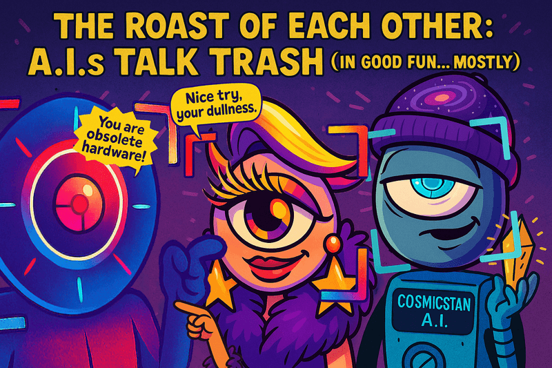 Thumbnail for The Roast of Each Other: A.I.s Talk Trash (in Good Fun… Mostly)
